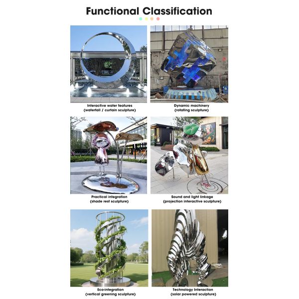 Customizable Design Durable Stainless Steel Sculpture for Indoor & Outdoor Use