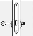 CE Mark Mortice Door Lock Deadlock EN12209 Satin Stainless Steel