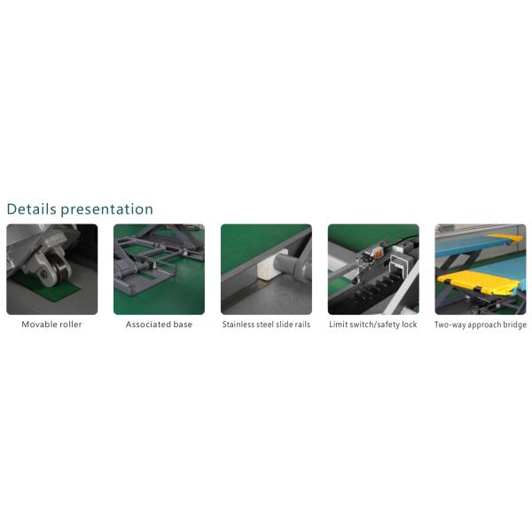 CE Movable Low Scissor Lift Car Hoist Mid Rise Scissor Lift 1000mm