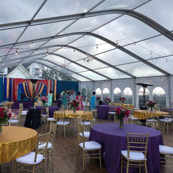 Barraca branca reforçada do partido de Arcum do famoso de alumínio do banquete de casamento