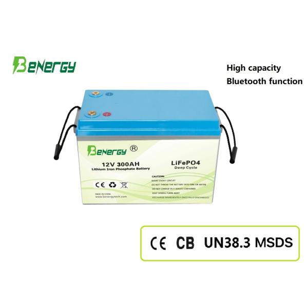 12V 300Ah LiFePO4 バッテリー（加熱機能 & Bluetooth 搭載）ソーラー、RV、マリン、オフグリッド、産業用途向け充電式ディープサイクルリチウムバッテリー