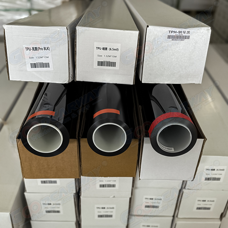 Black Matte Satin PPF 190 Microns TPU Car Paint Protection Film