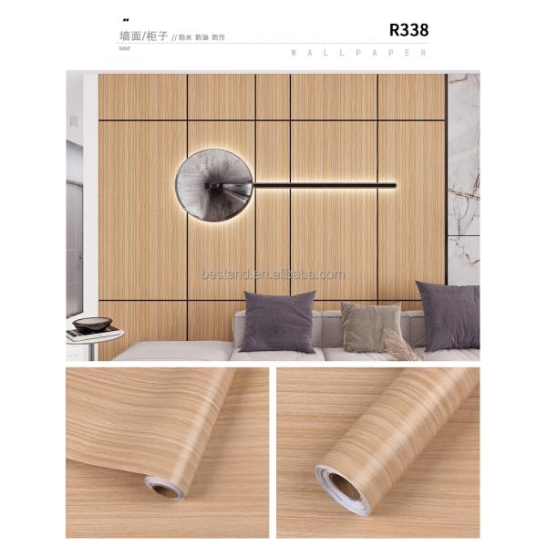 Apartment Summer Beach Style Wood Wallpaper for Kitchen Backsplash Bathroom Bookshelf Shelf Drawer Liner 1.96ft *16.4ft