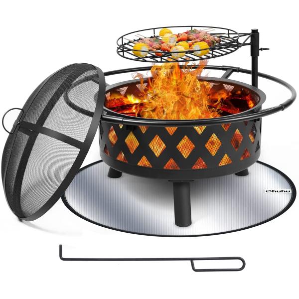 Wood Burning Barbecue Fire Pit