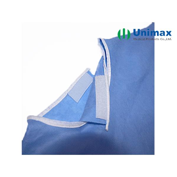 SMMS Blue EN13795 Disposable Surgical Gowns 45gsm