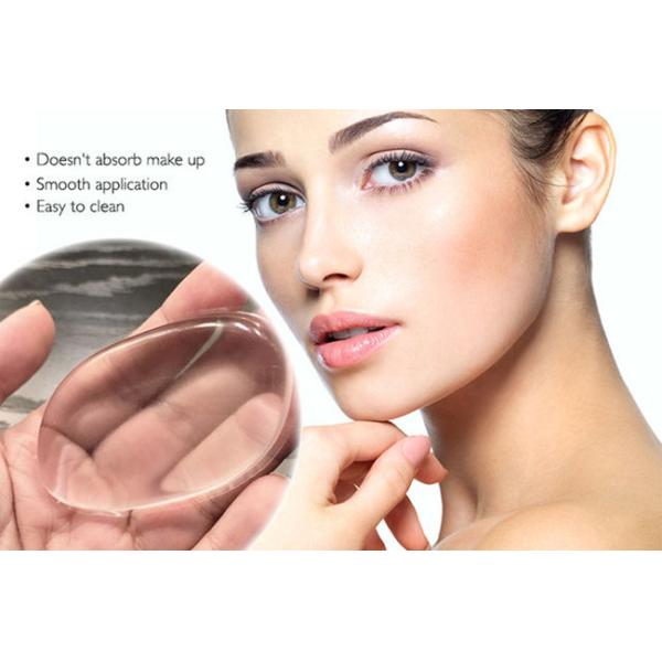 Clear Silicone Makeup Pad Applicator Sponge , Soft Silicone Beauty Applicator