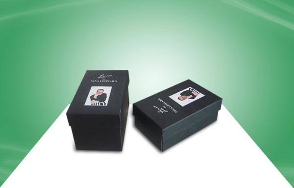 Black Rigid Gift Box Paper Packaging Boxes With Matt PP Lamination