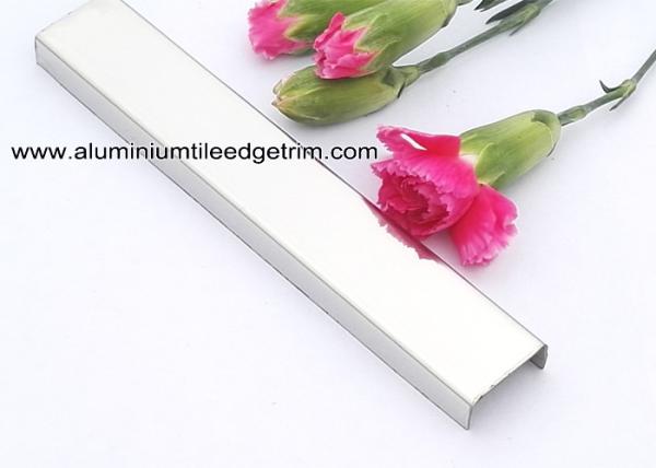 U Shaped Stainless Steel Listello Tile Trim For Wall Dividing Decoration