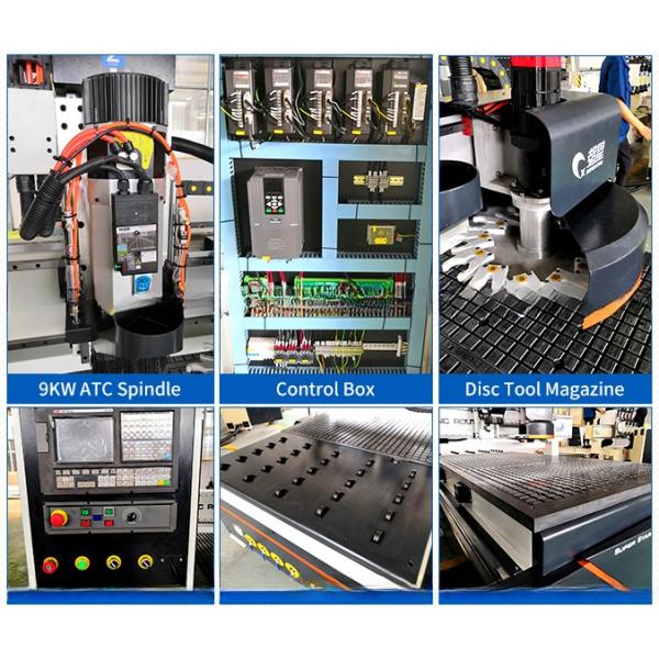 Máquina de rotación de disco CNC para la carpintería Cambiar herramientas automáticas para la fabricación de muebles