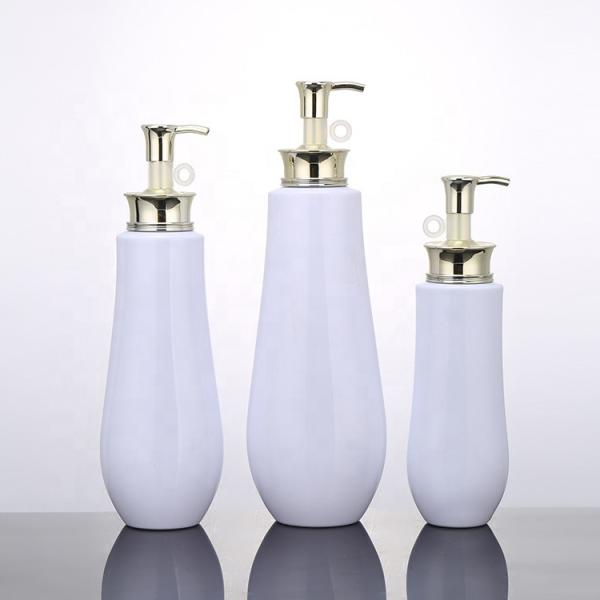 750ml White Plastic Lotion Pump Bottle Square Shampoo Hair And Conditioner