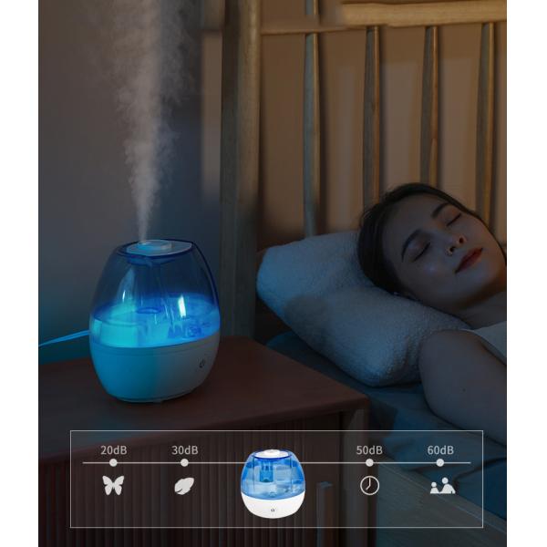Home Office Hotel Desk Usb Humidifier 2.2L Smart Auto Shut-Off Diffuser With Night Light