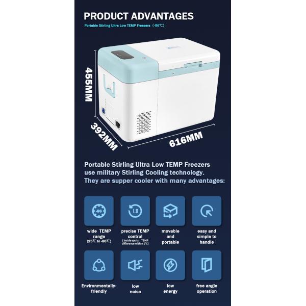 100-240В 12V/24V медицинский холодильник холодильник для хранения холодильник -86C портативный холодильник