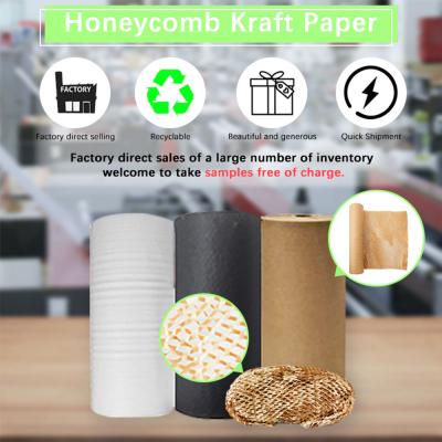 4 Degradable sem revestimento do rolo 38CM*100M Honeycomb Wrapping Paper bio