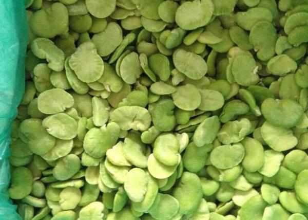 Green IQF Frozen Food / Frozen 100% Fresh Double Peeled Broad Beans