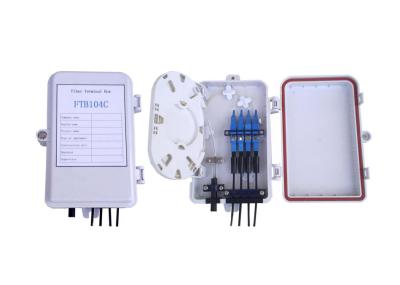 Caixa de distribuição exterior do cabo da fibra do PLC 1*4 para a trança da fibra do SC