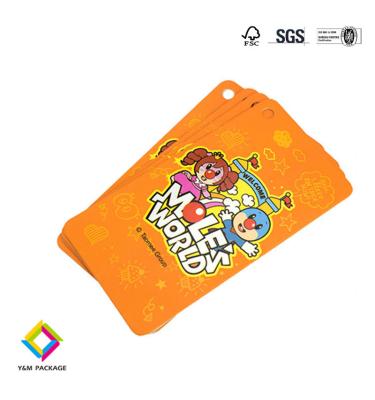 Impressão Nome Logotipo Papel Vestuário Hangtag Etiquetas Vestuário Personalizado Hang Tags Com Cordel