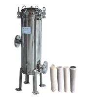 La cartouche industrielle de membrane cylindrique filtre logeant l'acier inoxydable