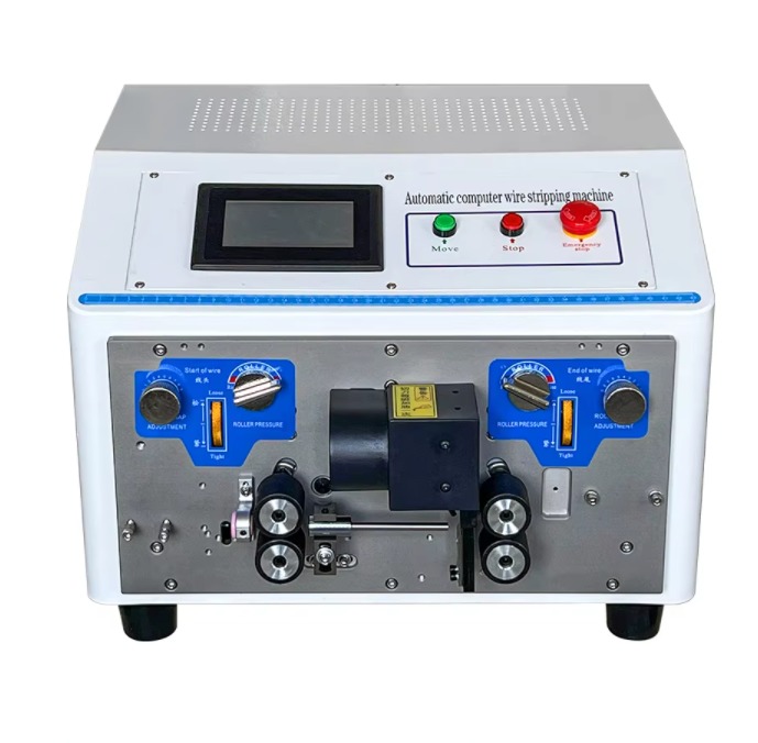 HR-8400 Automatic Wire Stripping Machine Round Sheathed  Wire Inner And Outer Wire Stripping Cutting Machine