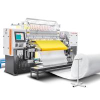Excelente máquina de bordado de colchonetas con gancho rotativo computarizado que hace cubiertas de asiento de cuero textil