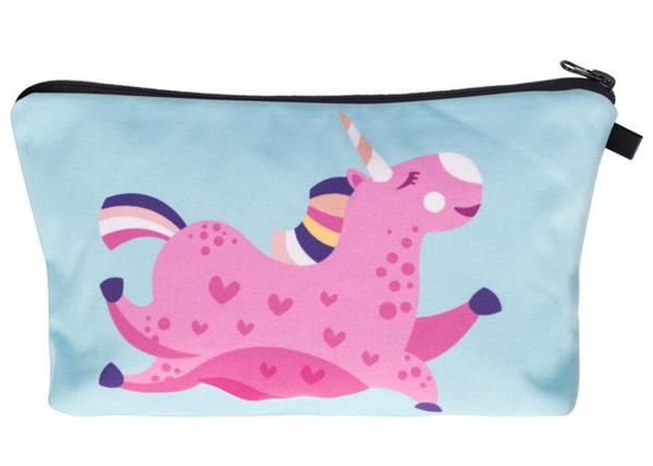 Unicorn Design Cosmetic Bag Organizer 18*13.5cm Travel Toiletry Bag