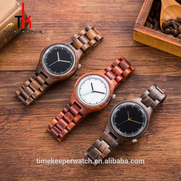 Hot Selling Fashion Leisure Men'S Women Watch Box Wood Custom Logo Quartz Luxury Wholesale Bamboo Wood Watch Dropshippin
