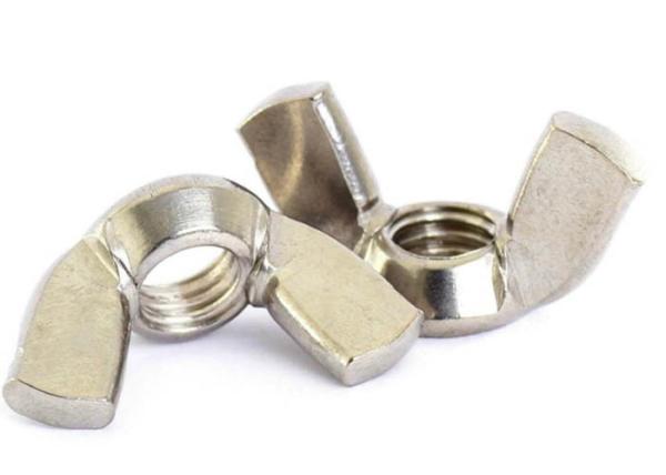 Stainless Steel Metal Nut M6 M10 B8 B8M B8T Edged Butterfly Wing Nut DIN314