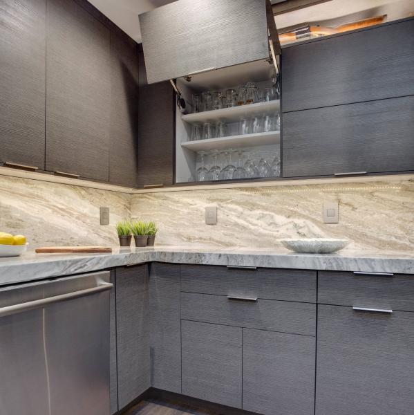 RTA Modern Grey Solid Wood Sink Lazy Susan Base Cabinets