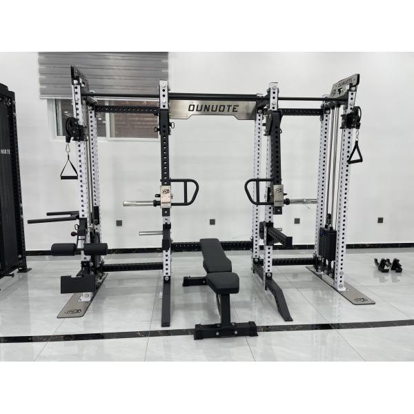 Multi-Function Smith and Squat Rack for Gym Exercise with Adjustable Weight Selection