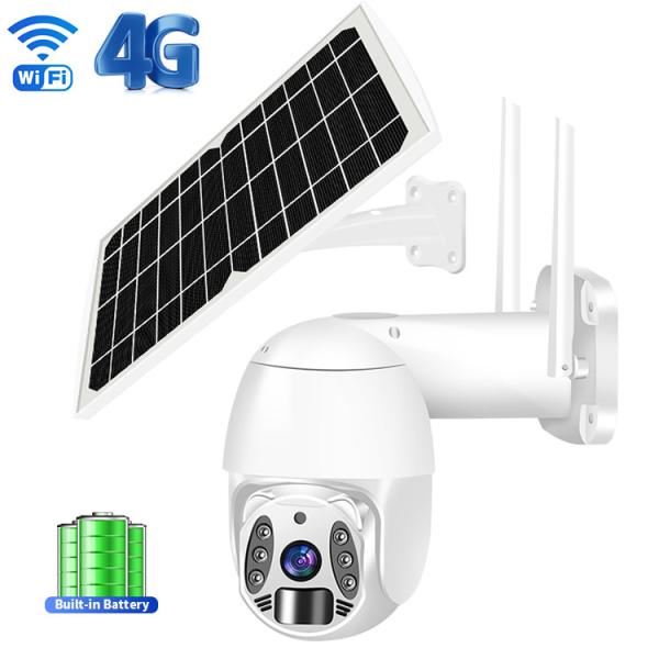 Starlight Color Night Vision 4G Solar Camera With 8M PIR Detection