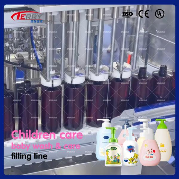 Servo Based Liquid Filling And Sealing Machine For Children Shampoo Shower Gel