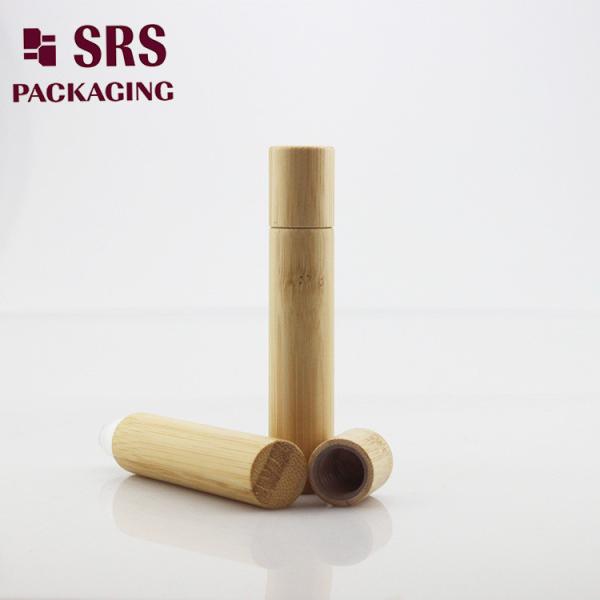 SRS Empty Cosmetic Real Bamboo Roll On Bottle 8ml For Eye Cream