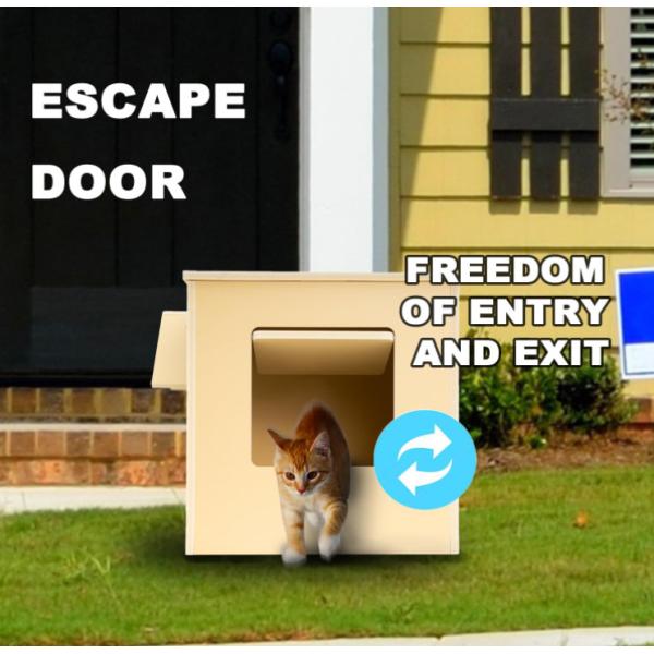 Hot Selling Outdoor Waterproof Feral Cat Shelter Wooden Stray Cat Condo Cat Houses