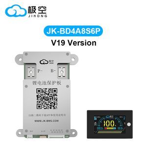 Jk BMS 4s 5s 6s 7s 8s LiFePO4 BMS Bd4a8s6p 12V 24V with 0.4A Active BMS 60A LiFePO4 Li-ion Lto Battery Smart BMS