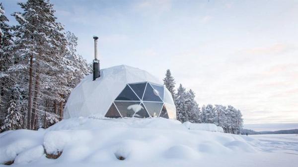 Snowproof Winter Resort Geo Dome Tent Igloo Camping Tents 200 Kg/Sqm