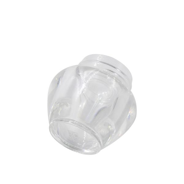 15g 30g 50g Ivory Acrylic Cosmetic Cream Jar , Cosmetic Cream Containers Golden Lid
