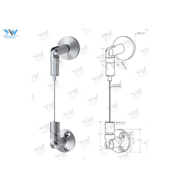 Flexible Adjust Wire Cable Display System / Gallery Picture Hanging System