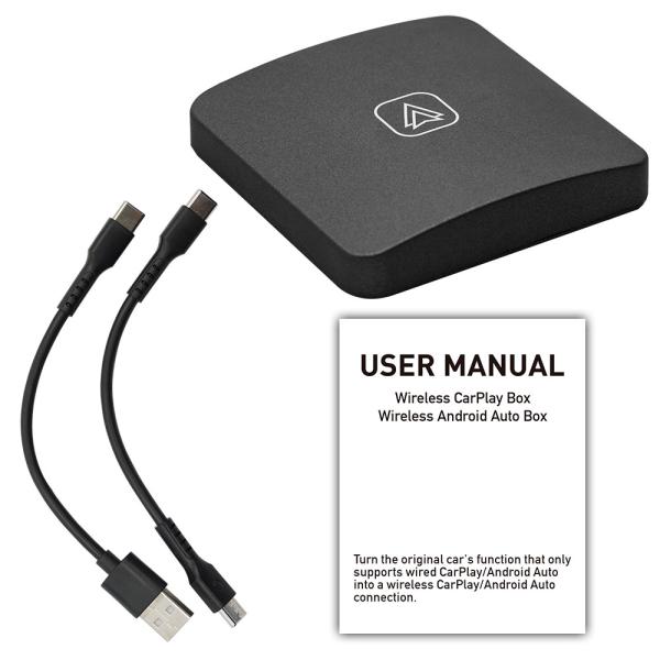 Creatall Wireless CarPlay Adapter Auto Car-Mounted Interconnect Box Android Compatibility Converts Wired Wireless for Enhanced