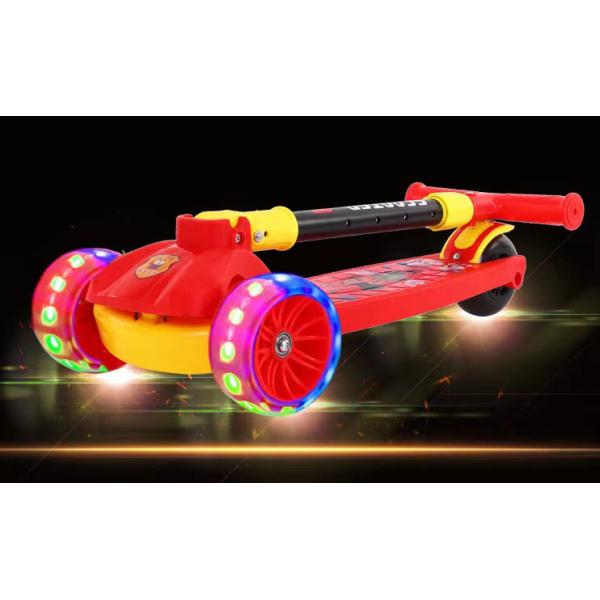 Unisex Height Adjustable Scooter for Kids Ages 4-6Y Collapsible and Portable Max Load 200 LBS