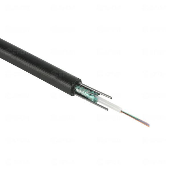 Outdoor 2 Core Armored Cable Fiber Optical With MDPE Sheath 7.6mm Diameter