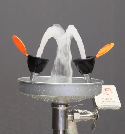 Bohua BH32-1011 Anti-Corrosion Vertical Eyewash Station 304 Stainless Steel