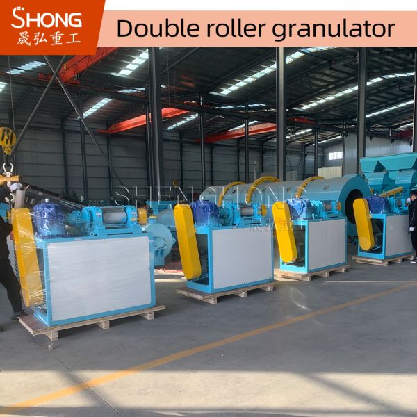 2%-5% Moisture Roller Press Granulator with 1-2t/h Capacity for Flat Ball Compound Fertilizer Granules