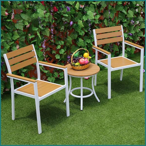 Outdoor Dining Room Furniture Set with Modern Design Table and Chairs 1.5mm Thickness