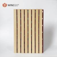Melamina MDF painéis acústicos ranhurados 133x2440mm 197x2440mm para teto e parede