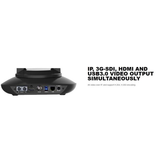 4K 3840X2160p Wide Agnle 12X Optical Zoon IP HD PTZ Video Conference Camera with SDI HDMI & USB Interface