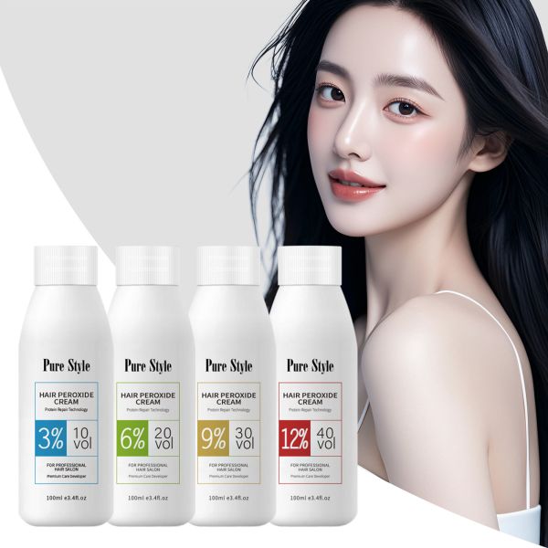 Crème Révélatrice Professionnelle pour Cheveux Oxydante Permanente 100ml pour la Maison