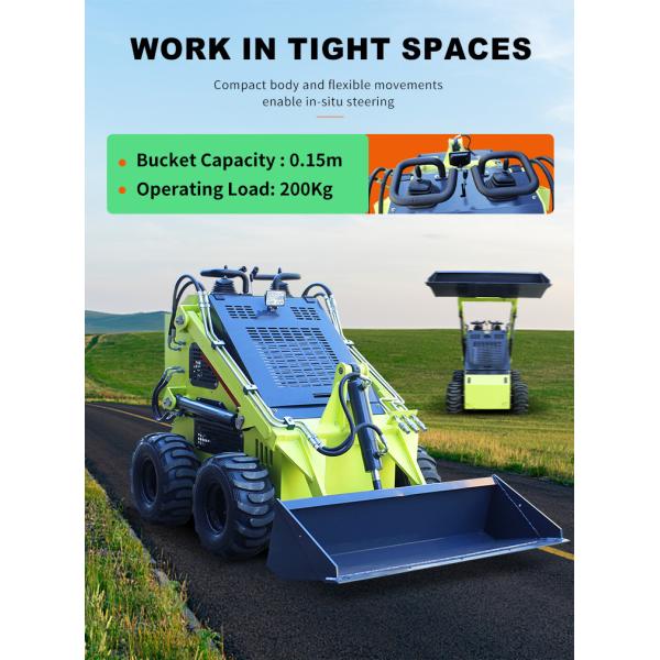 Сертификат CE/EPA 0,15 м3 Грузоподъемность гидравлический сдвигоуправляющий погрузчик для евро 5 EPA