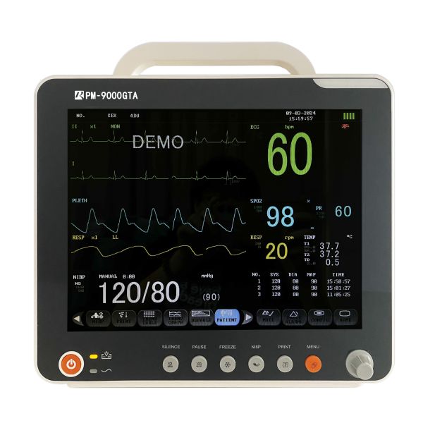 Portable Patient Monitors with 12.1 inch Patient Monitor Hospital Multiparameter Medical Devices Monitor for Human