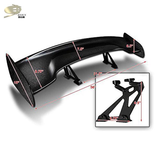 Universal Car Exterior Body Kits Carbon Fiber Rear Spoiler Wing