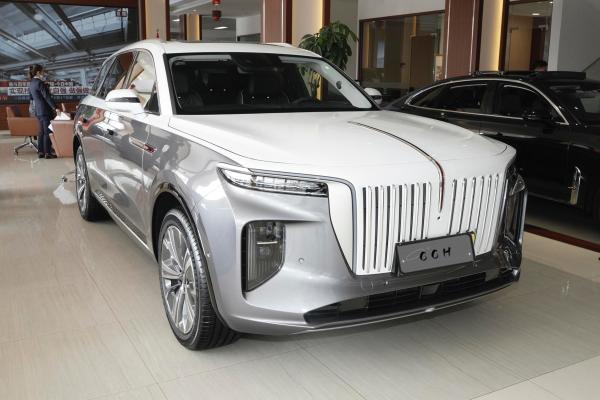 4 auto carros elétricos exteriores metálicos Hongqi E HS9 2022 da roda