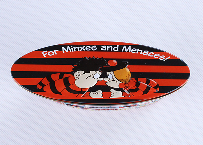 Metal Candy Packaging Oval Tin Box , Tin Containers With Custom Logo Printing and Embossing